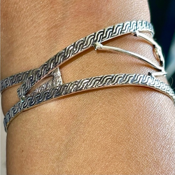 Kiwi Jasper Stone Cuff Bracelet Adjustable - Picture 10 of 11